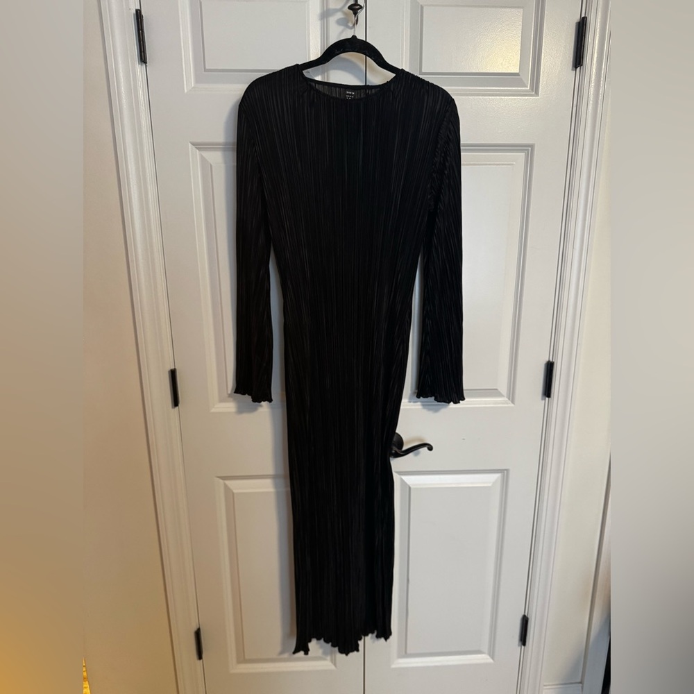 SHEIN Black Long Sleeve Dress